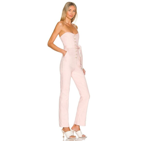 MAJORELLE Rashida Jumpsuit in Peachy Pink - Picture 2 of 3